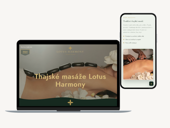 Website for Thai massage Lotus Harmony